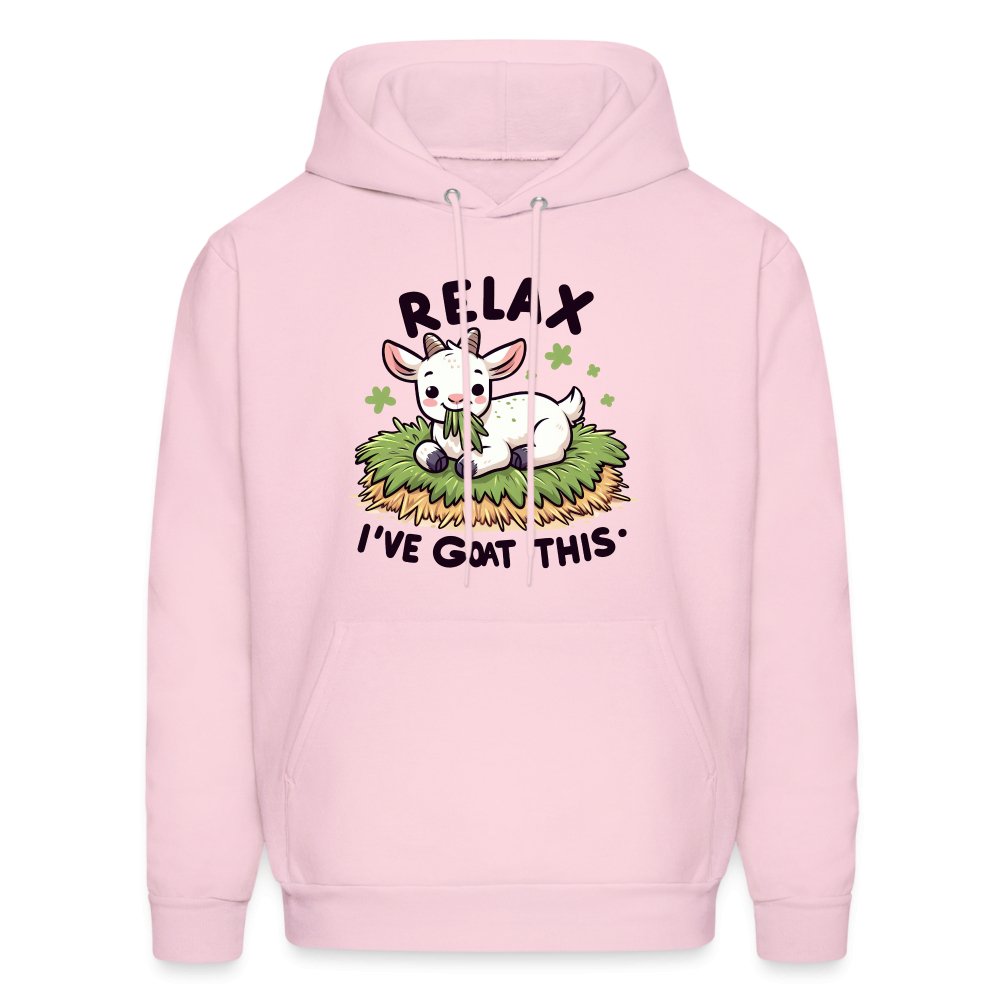 Relax I've Goat This Hoodie (Cute Goat) - pale pink