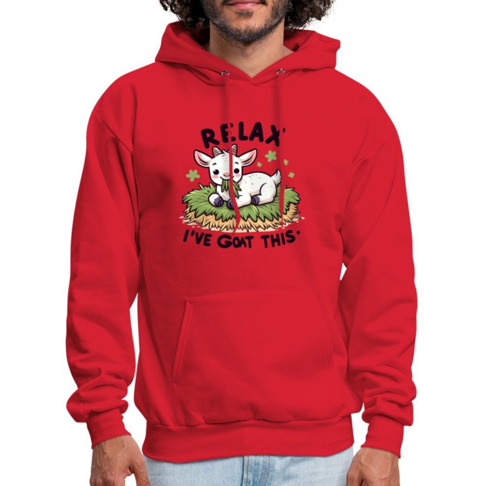 Relax I've Goat This Hoodie (Cute Goat) - red