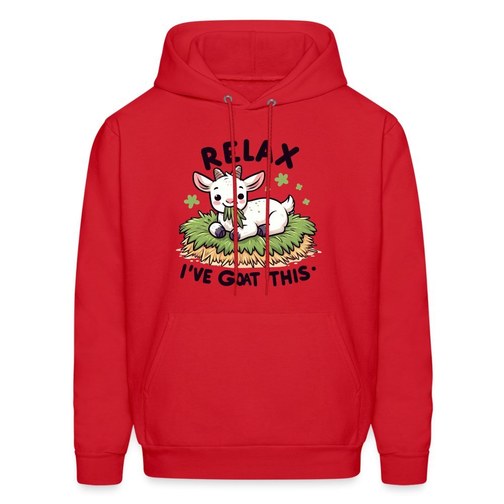 Relax I've Goat This Hoodie (Cute Goat) - red