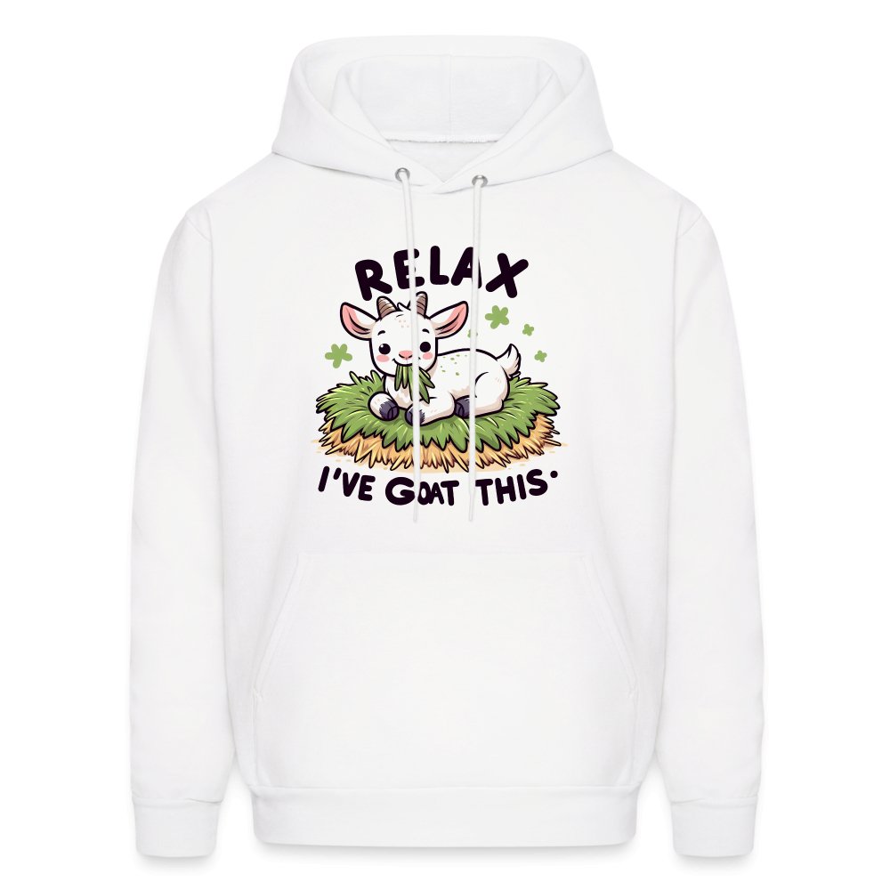 Relax I've Goat This Hoodie (Cute Goat) - white