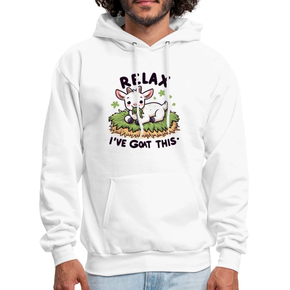 Relax I've Goat This Hoodie (Cute Goat) - white