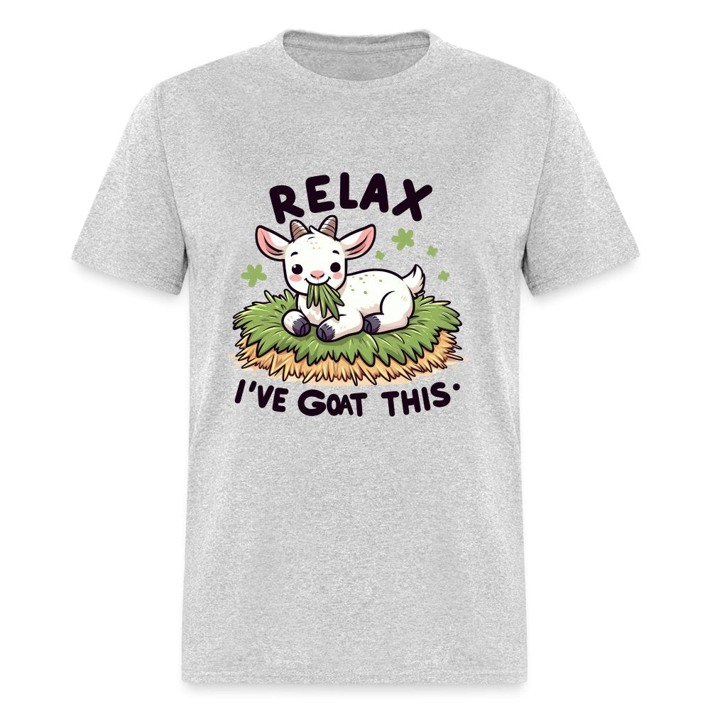 Relax I've Goat This T-Shirt (Cute Goat) - heather gray