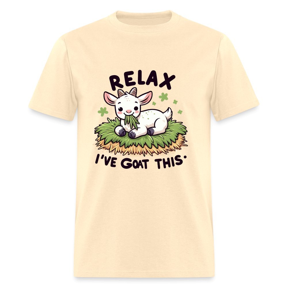 Relax I've Goat This T-Shirt (Cute Goat) - natural