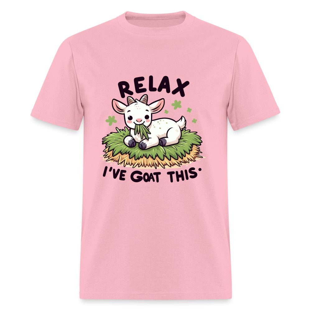 Relax I've Goat This T-Shirt (Cute Goat) - pink