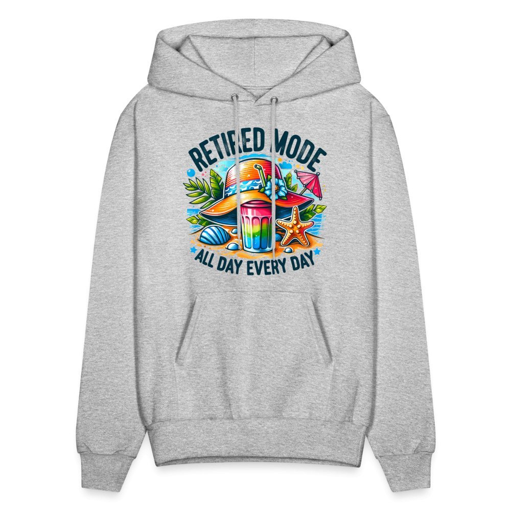 Retired Mode Hoodie - heather gray