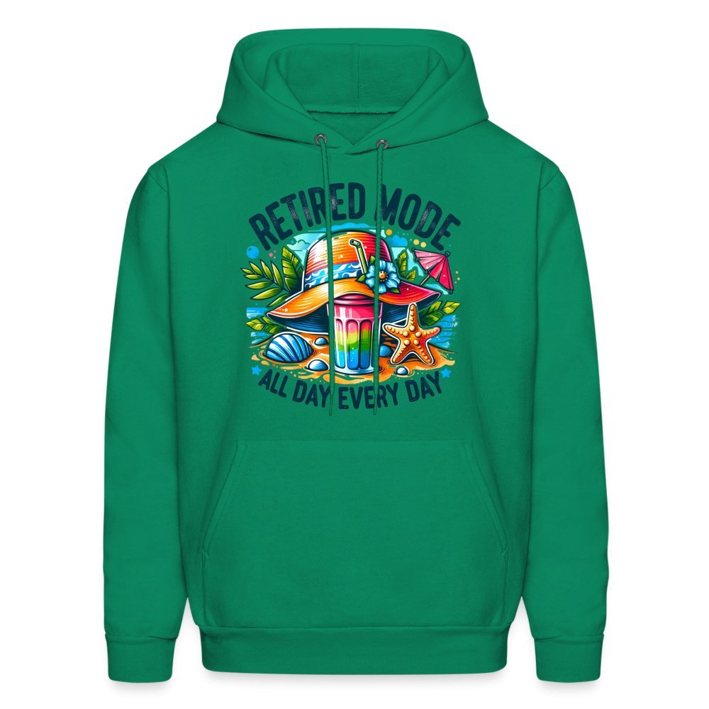 Retired Mode Hoodie - kelly green