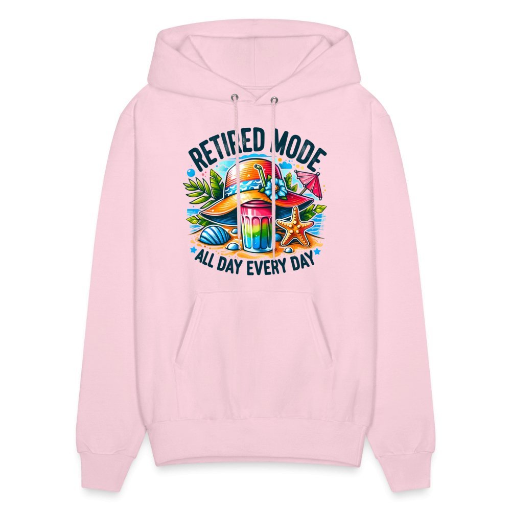 Retired Mode Hoodie - pale pink