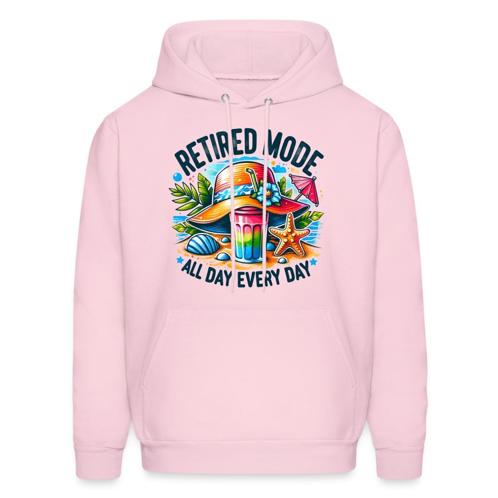 Retired Mode Hoodie - pale pink