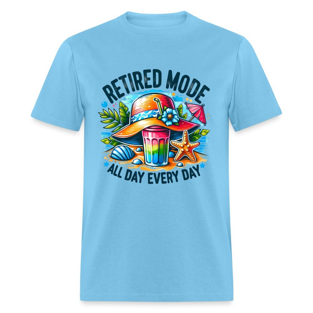 Retired Mode T-Shirt - aquatic blue