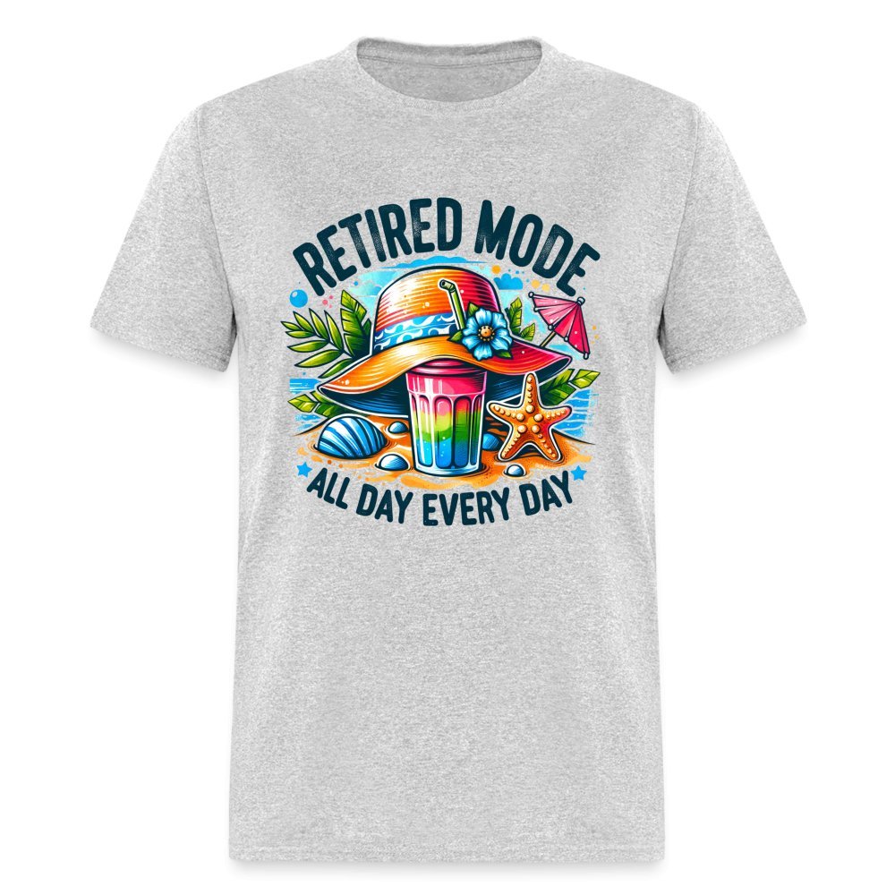 Retired Mode T-Shirt - heather gray