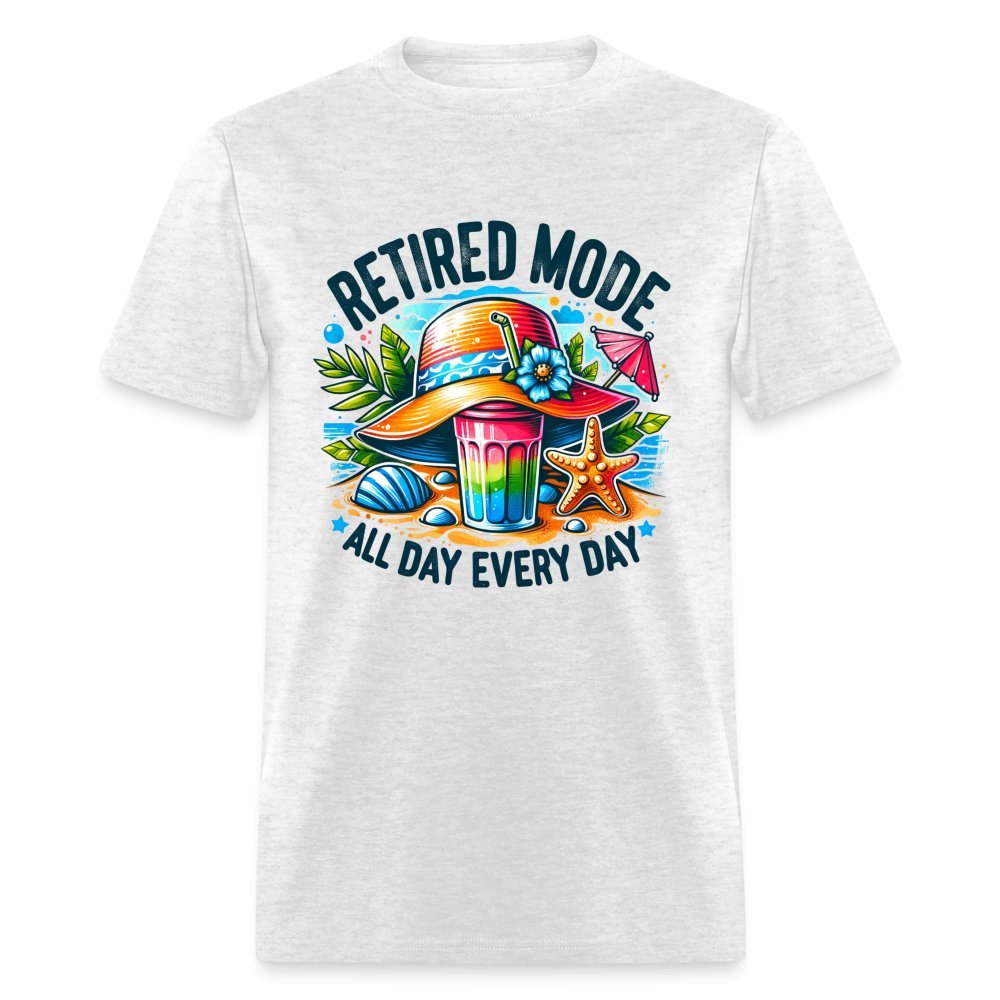 Retired Mode T-Shirt - light heather gray