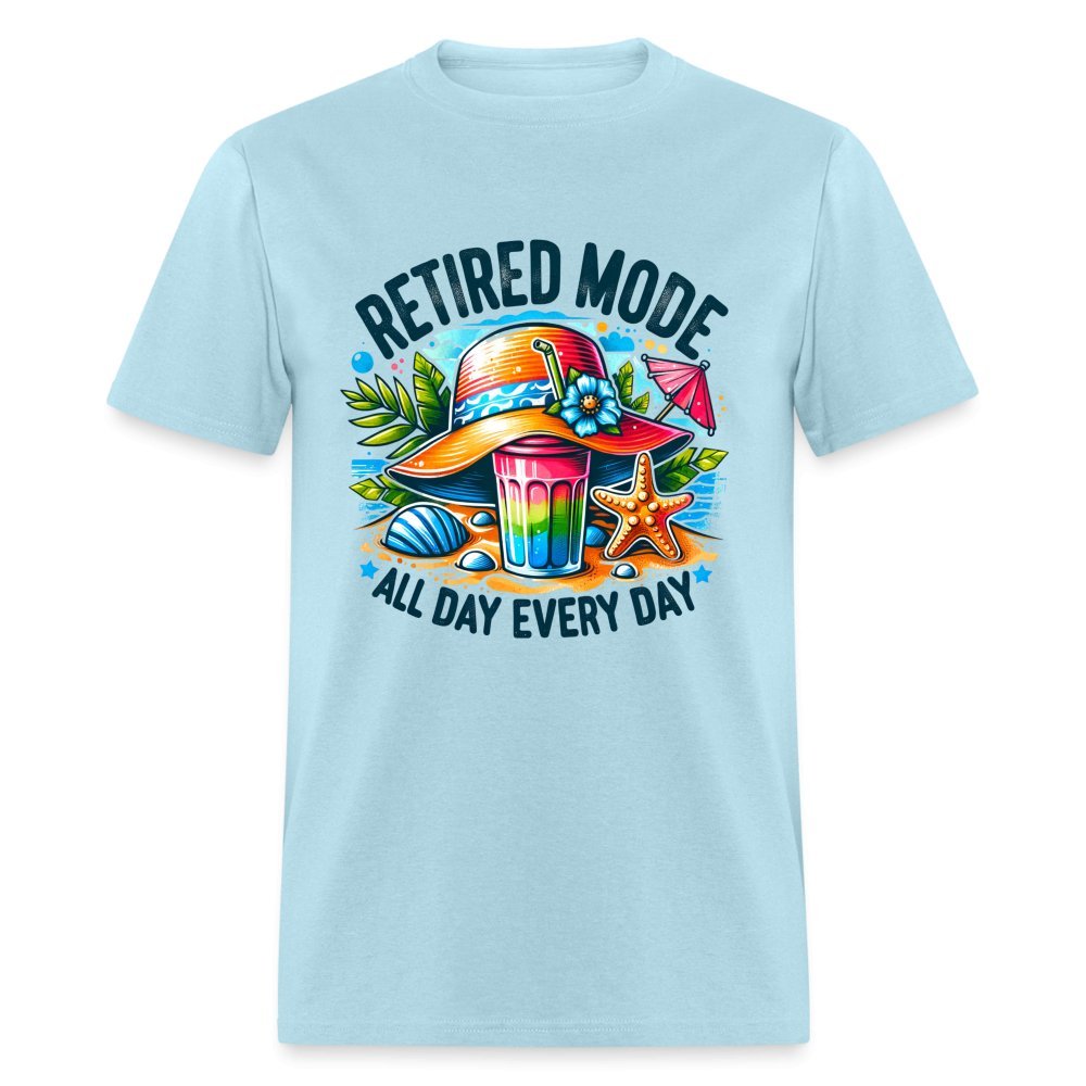 Retired Mode T-Shirt - powder blue