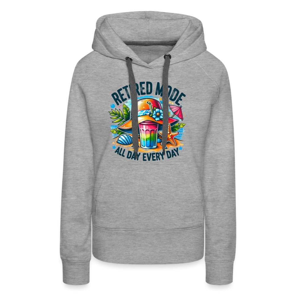 Retired Mode Women’s Premium Hoodie - heather grey