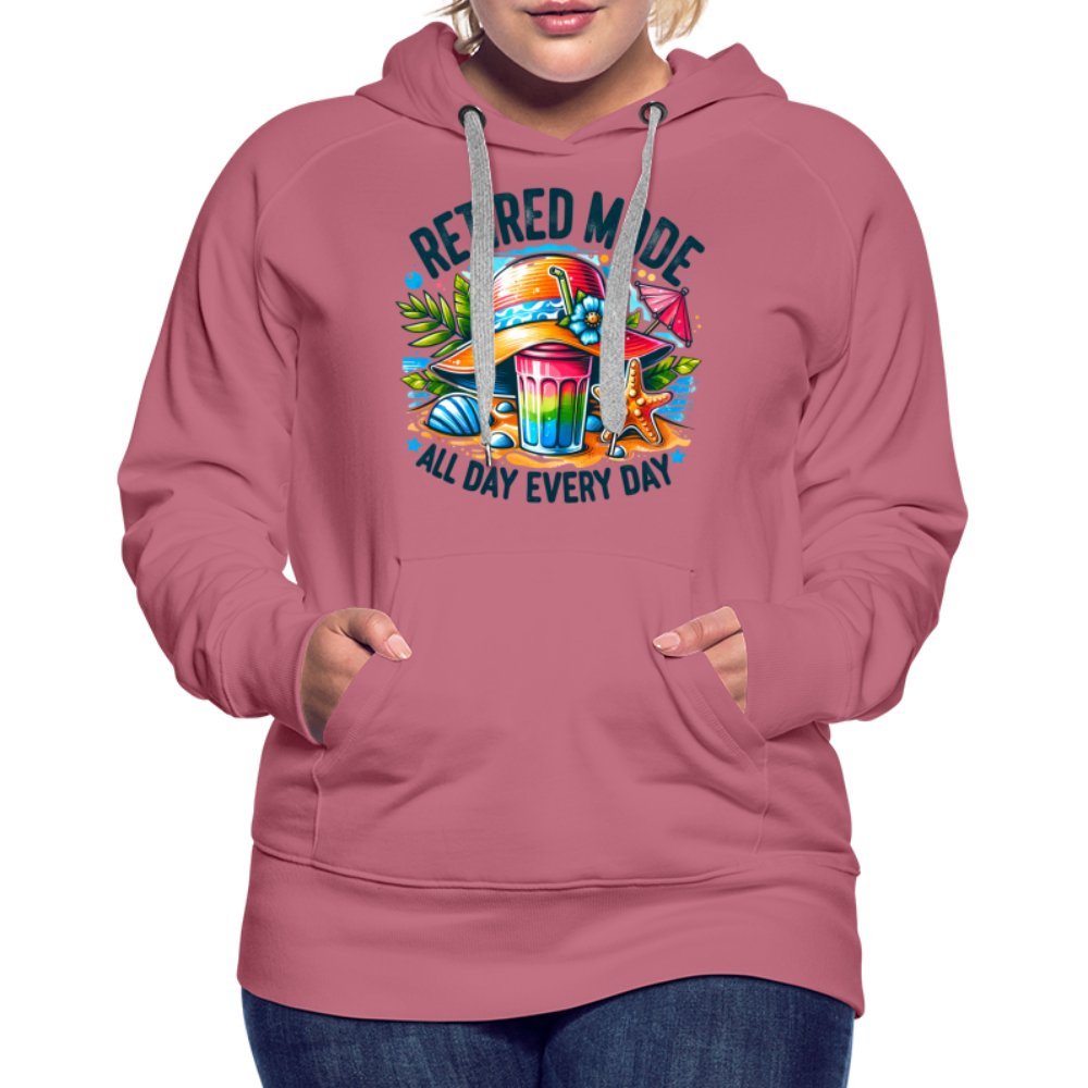 Retired Mode Women’s Premium Hoodie - mauve