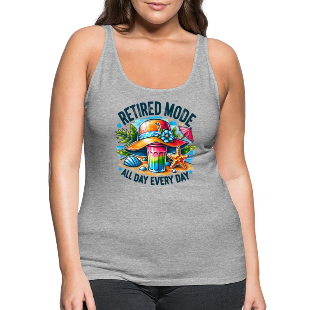 Retired Mode Women’s Premium Tank Top - heather gray