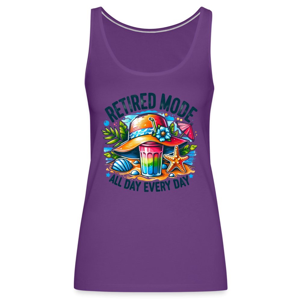 Retired Mode Women’s Premium Tank Top - purple