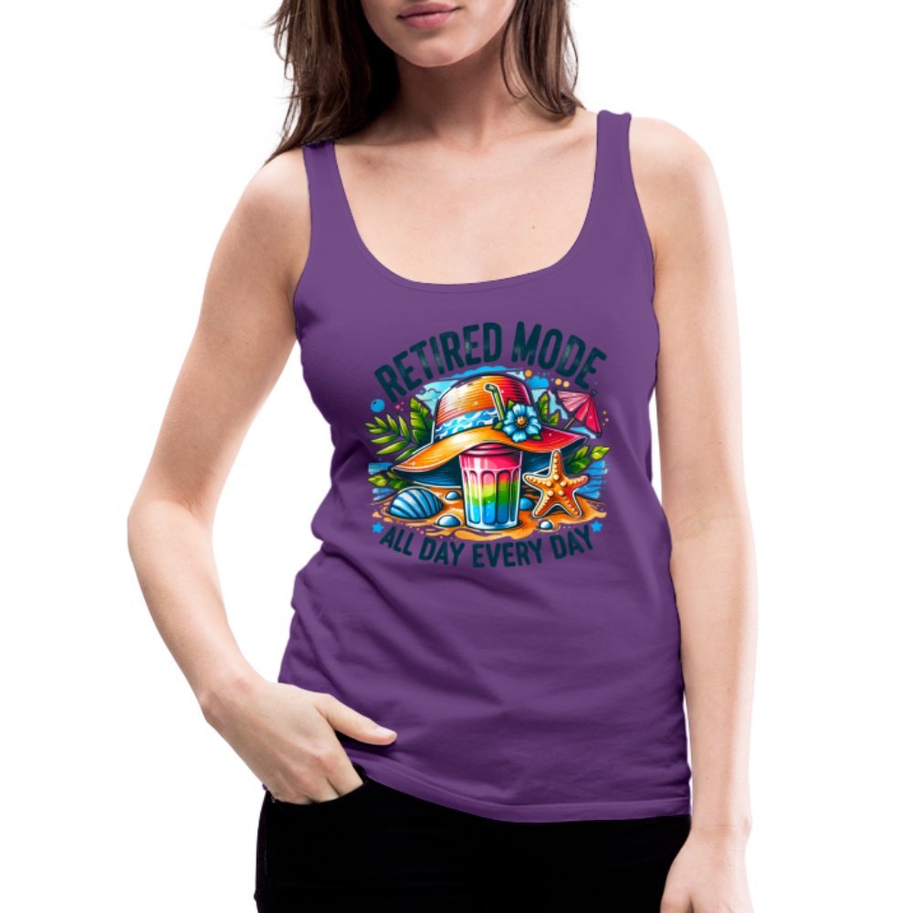 Retired Mode Women’s Premium Tank Top - purple