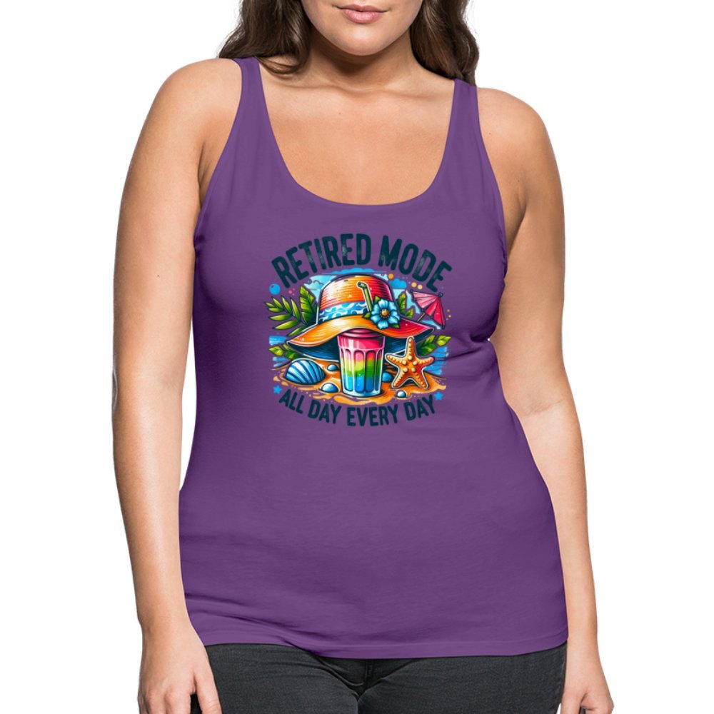 Retired Mode Women’s Premium Tank Top - purple