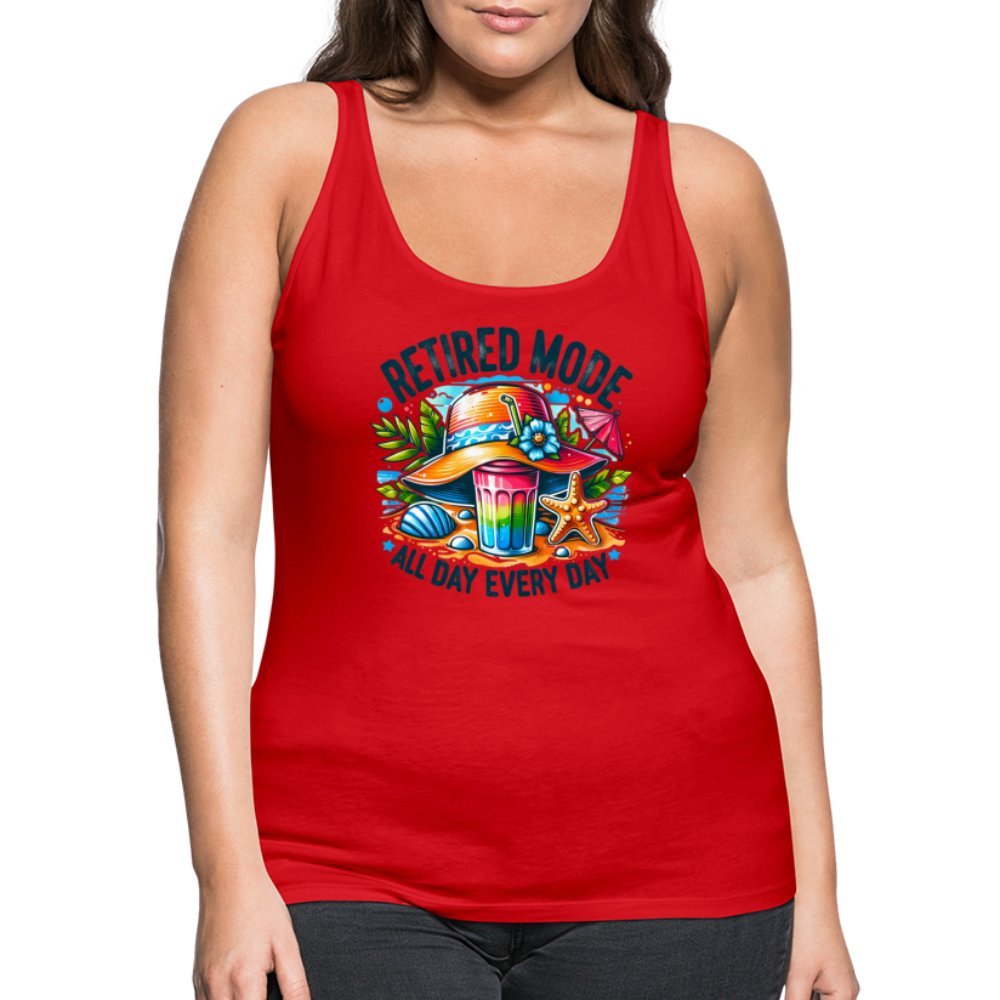 Retired Mode Women’s Premium Tank Top - red