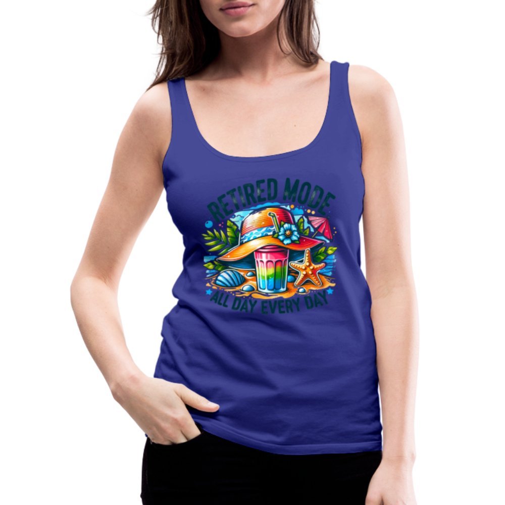 Retired Mode Women’s Premium Tank Top - royal blue