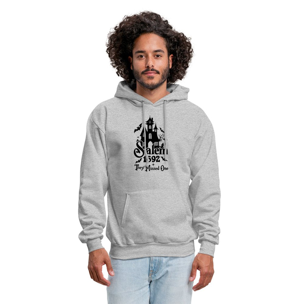 Salem 1692 - They Missed One Hoodie (Halloween Witch) - heather gray