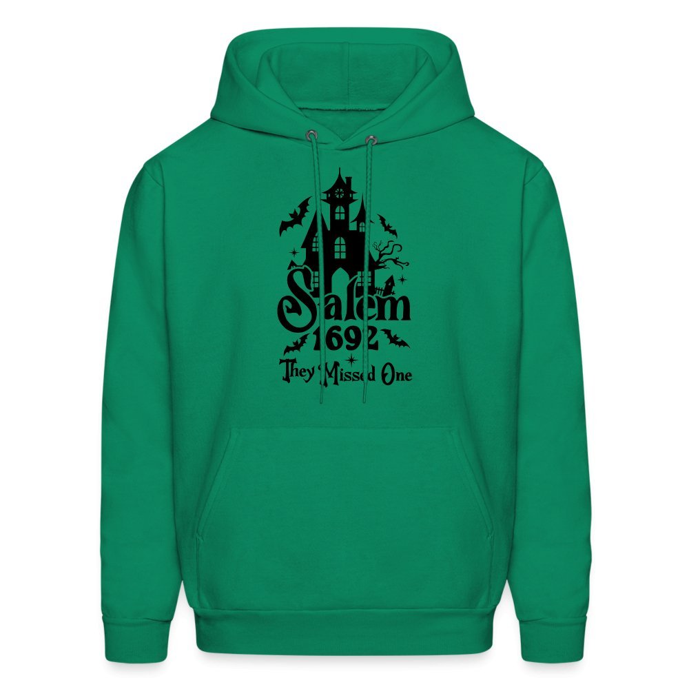 Salem 1692 - They Missed One Hoodie (Halloween Witch) - kelly green