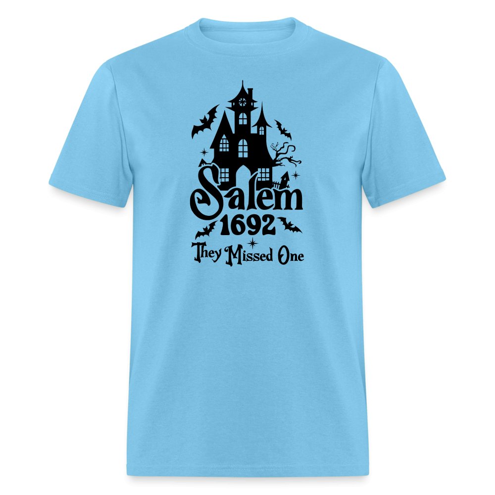 Salem 1692 - They Missed One T-Shirt (Halloween Witch) - option1# - Unisex Classic T-Shirt | Fruit of the Loom 3930