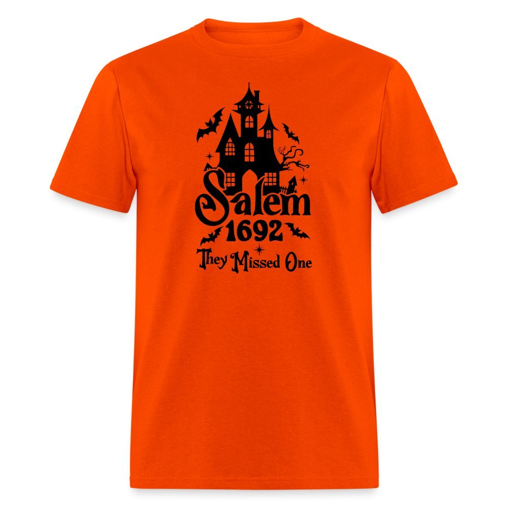 Salem 1692 - They Missed One T-Shirt (Halloween Witch) - orange