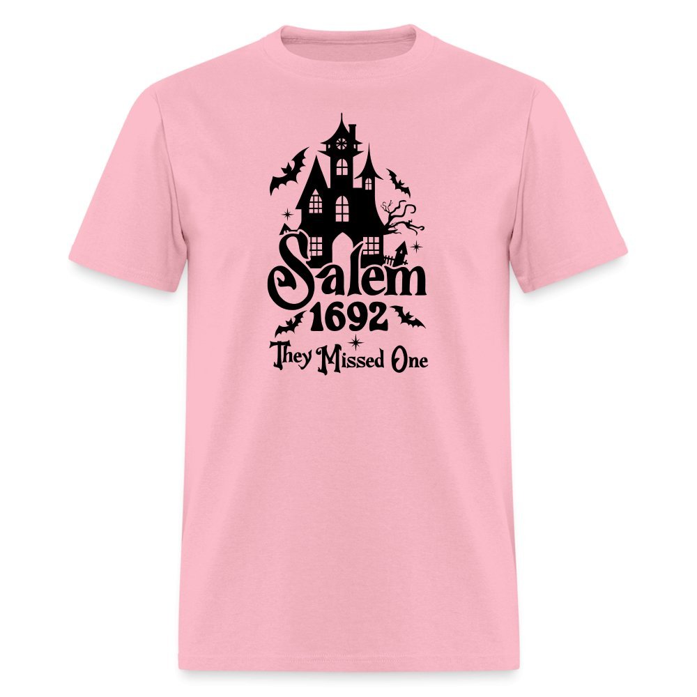 Salem 1692 - They Missed One T-Shirt (Halloween Witch) - pink