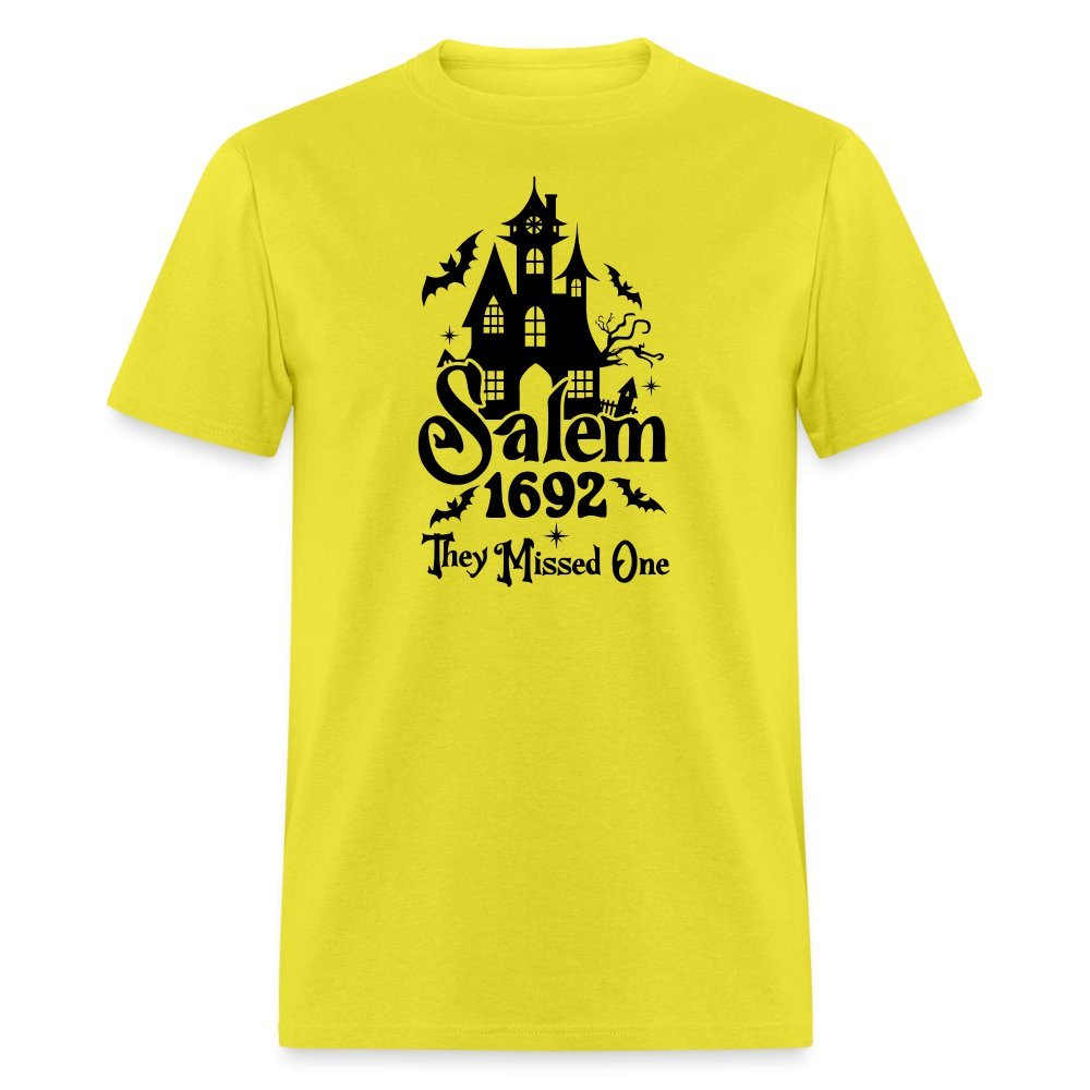 Salem 1692 - They Missed One T-Shirt (Halloween Witch) - yellow