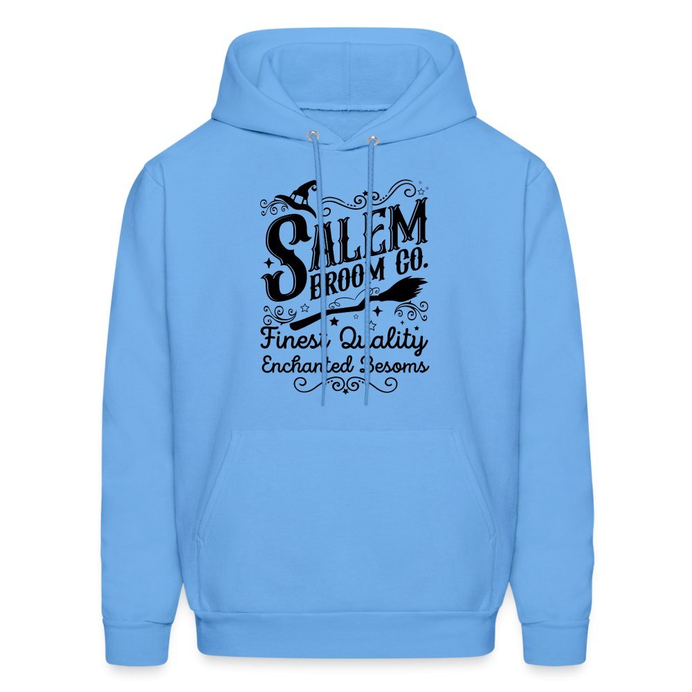 Salem Broom Co Finest Quality Enchanted Besoms Hoodie (Halloween) - carolina blue