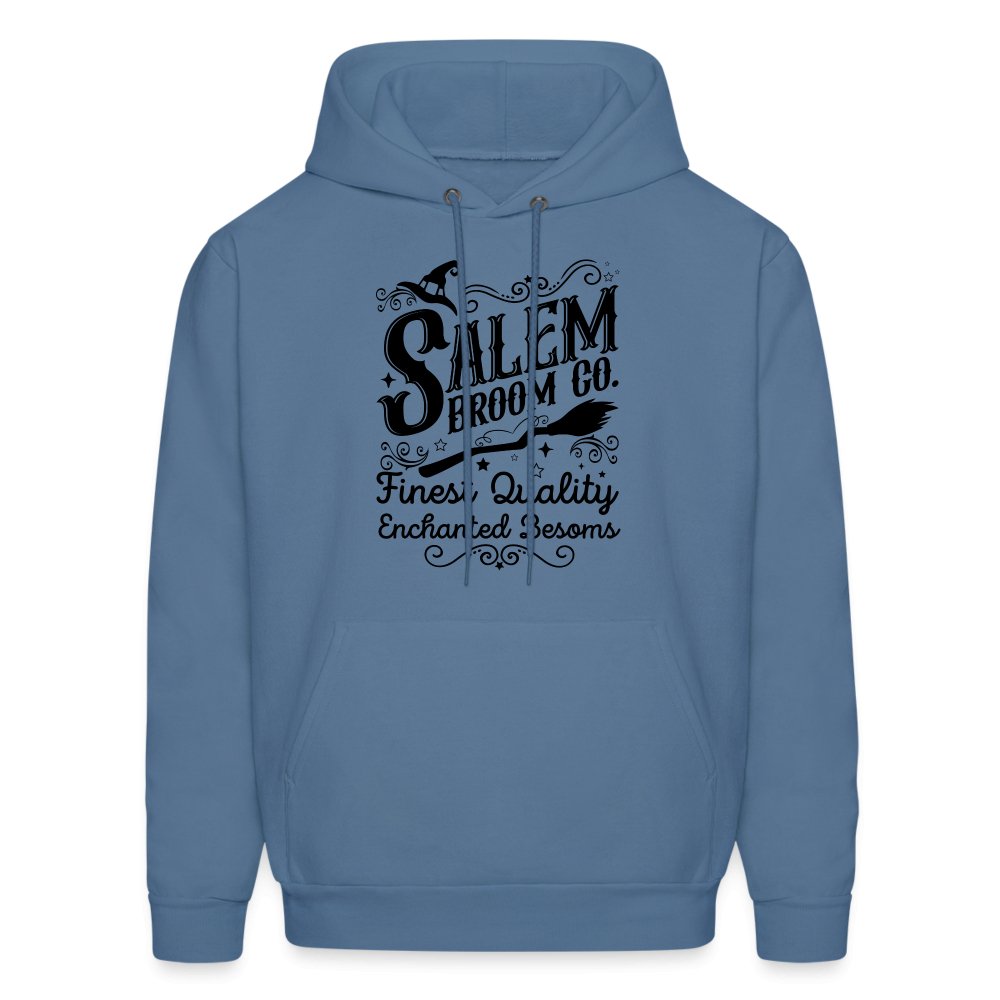 Salem Broom Co Finest Quality Enchanted Besoms Hoodie (Halloween) - denim blue