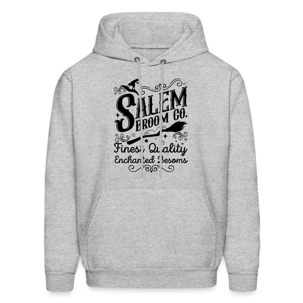 Salem Broom Co Finest Quality Enchanted Besoms Hoodie (Halloween) - heather gray