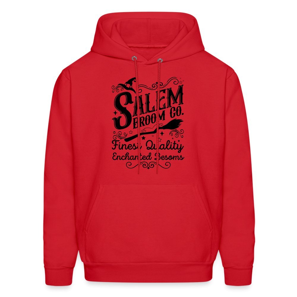 Salem Broom Co Finest Quality Enchanted Besoms Hoodie (Halloween) - red