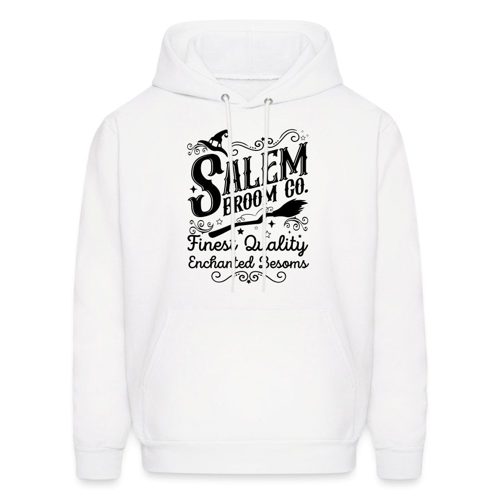 Salem Broom Co Finest Quality Enchanted Besoms Hoodie (Halloween) - white