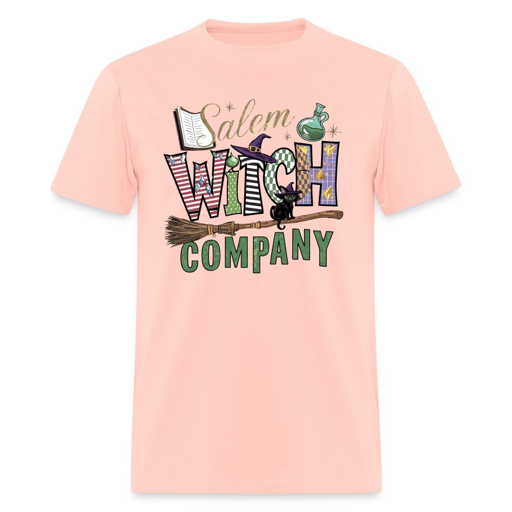 Salem Witch Company T-Shirt (Halloween Witch) - blush pink