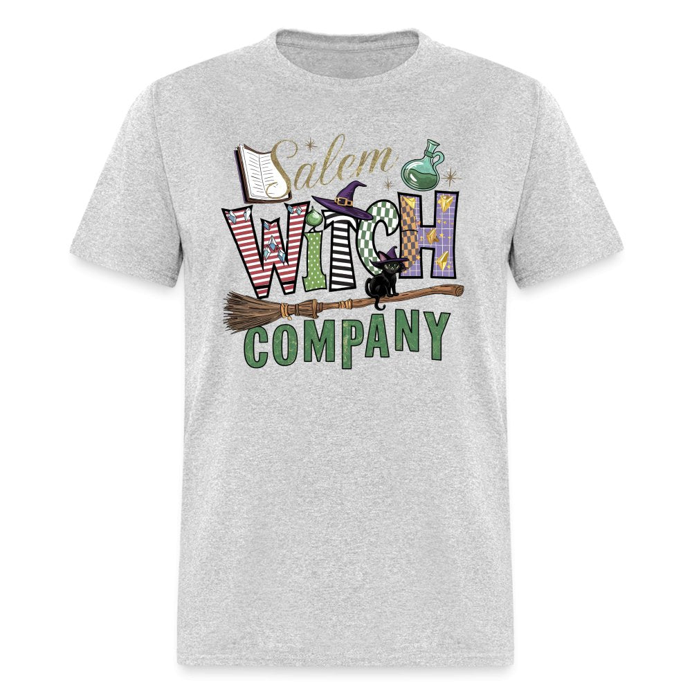 Salem Witch Company T-Shirt (Halloween Witch) - heather gray