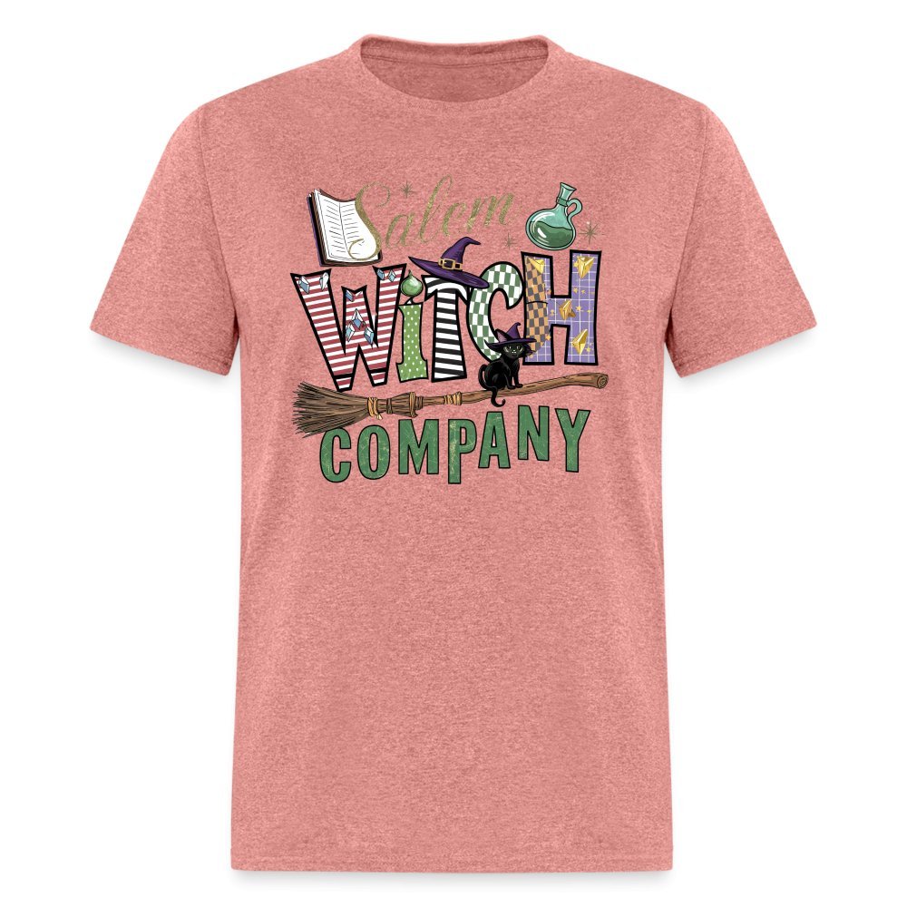 Salem Witch Company T-Shirt (Halloween Witch) - heather mauve