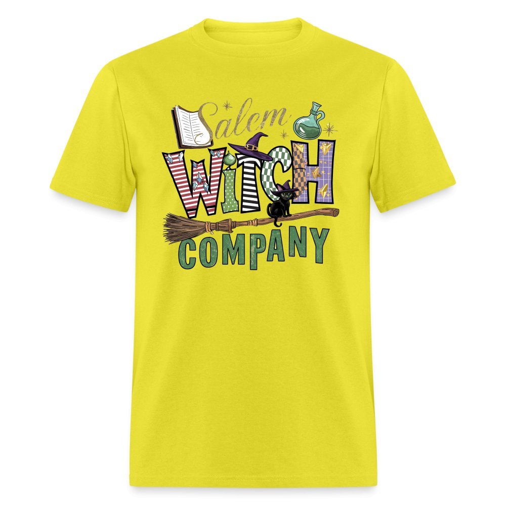 Salem Witch Company T-Shirt (Halloween Witch) - yellow