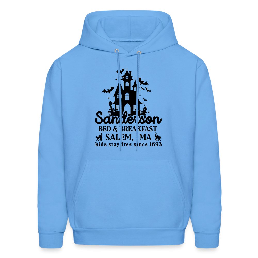 Sanderson Bed & Breakfast Salem MA Hoodie (Halloween) - carolina blue