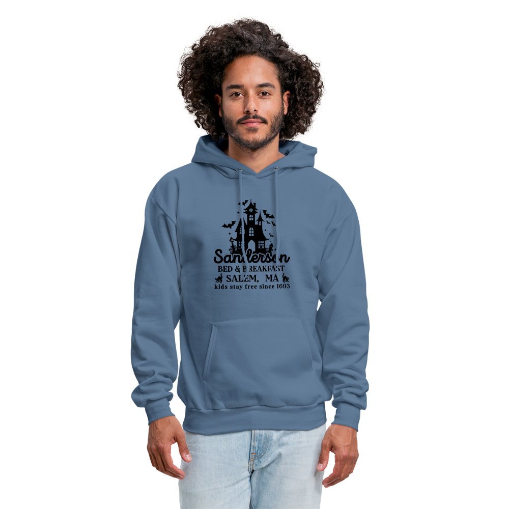 Sanderson Bed & Breakfast Salem MA Hoodie (Halloween) - denim blue