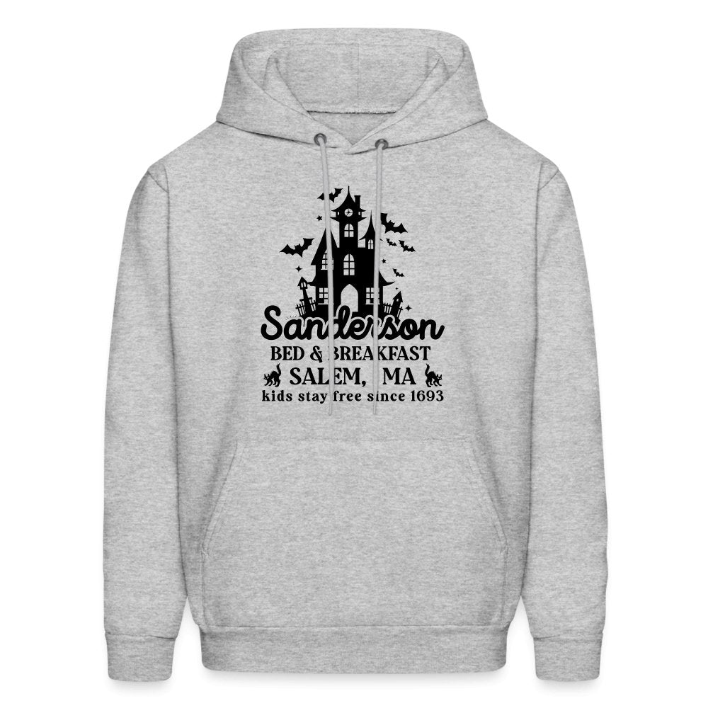 Sanderson Bed & Breakfast Salem MA Hoodie (Halloween) - heather gray