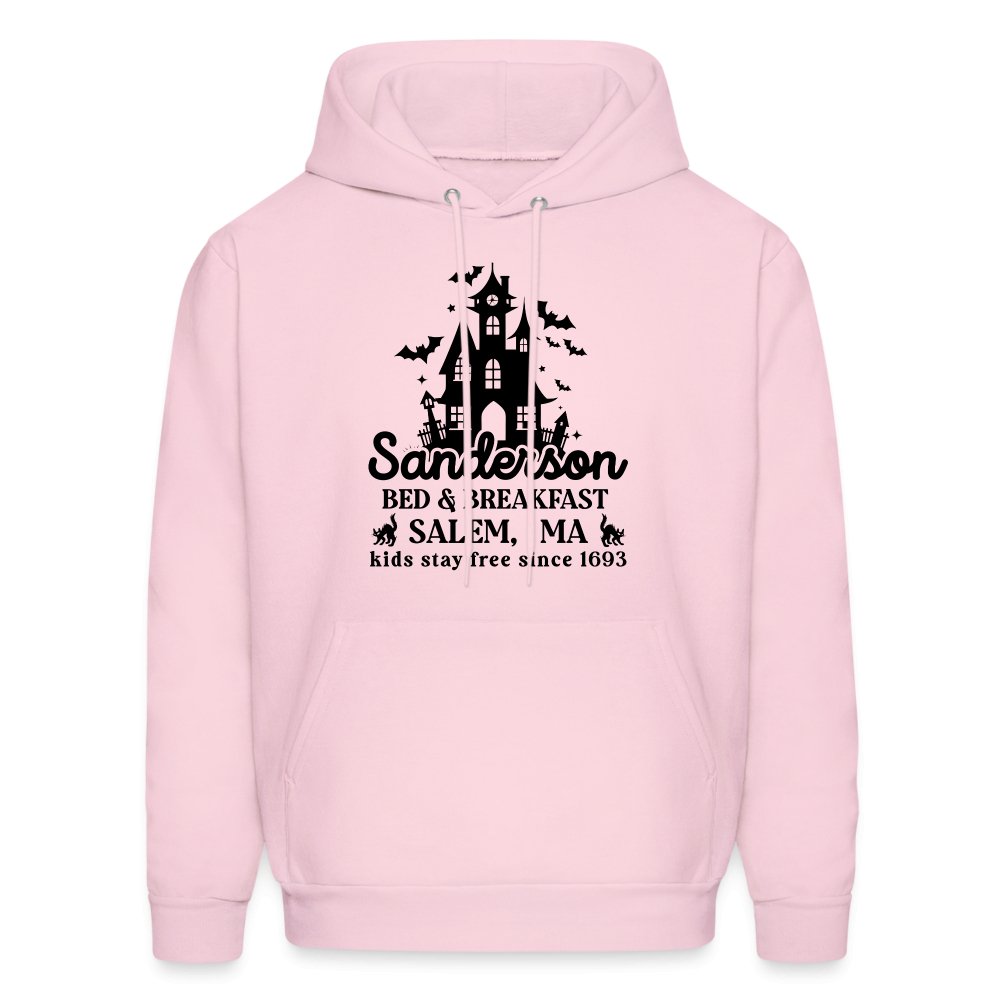 Sanderson Bed & Breakfast Salem MA Hoodie (Halloween) - pale pink