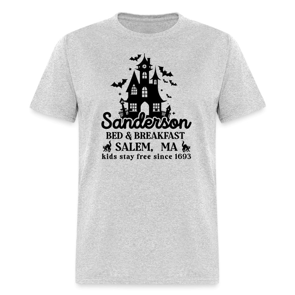 Sanderson Bed & Breakfast Salem MA T-Shirt (Halloween) - heather gray