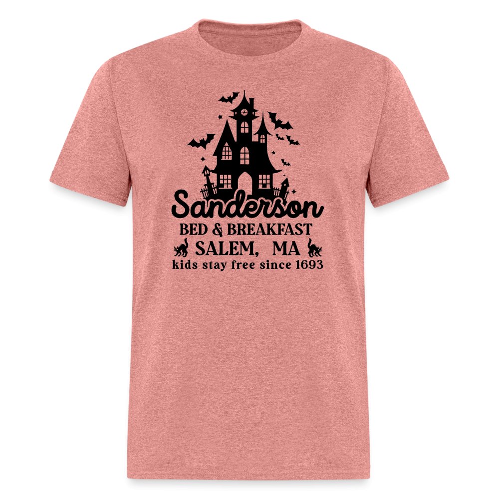 Sanderson Bed & Breakfast Salem MA T-Shirt (Halloween) - heather mauve