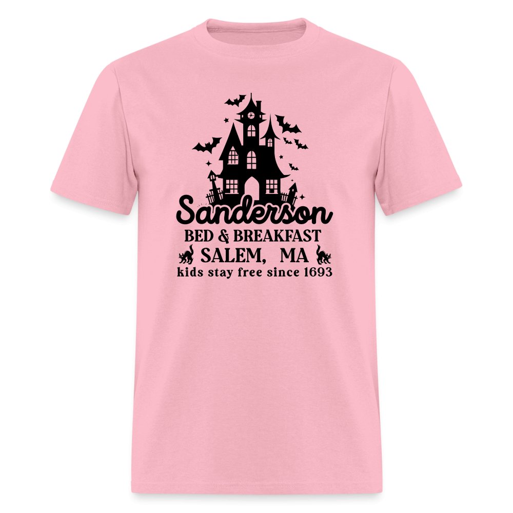 Sanderson Bed & Breakfast Salem MA T-Shirt (Halloween) - pink