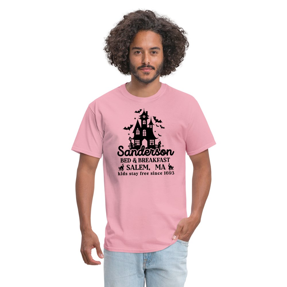 Sanderson Bed & Breakfast Salem MA T-Shirt (Halloween) - pink