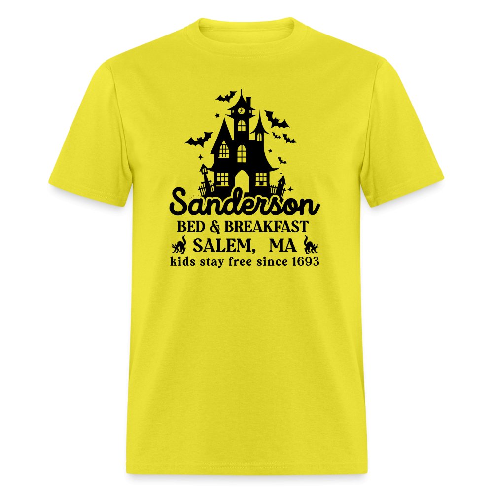 Sanderson Bed & Breakfast Salem MA T-Shirt (Halloween) - yellow