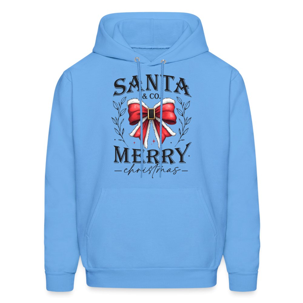 Santa & Co - Merry Christmas Hoodie - carolina blue