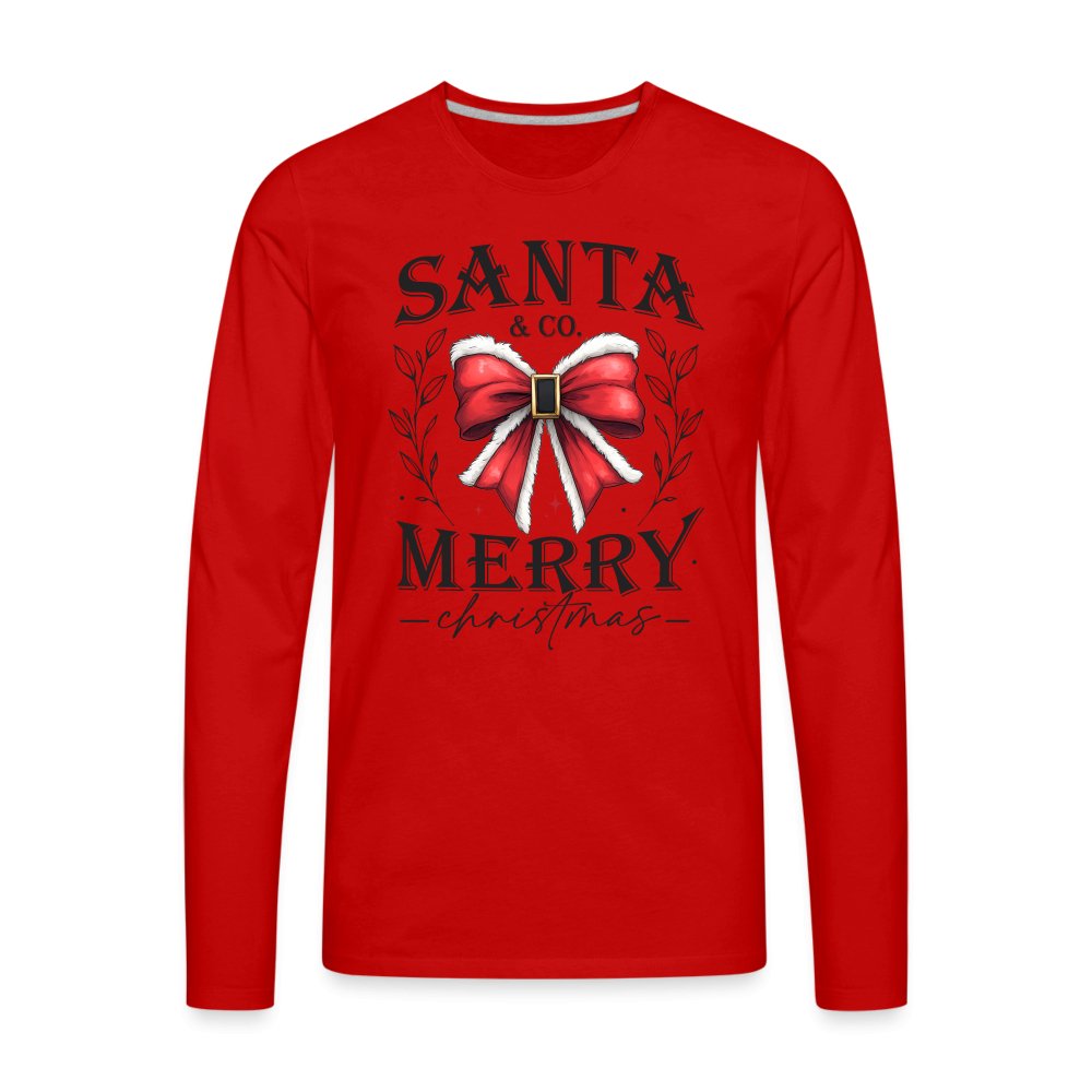 Santa & Co - Merry Christmas Men's Premium Long Sleeve T-Shirt - red